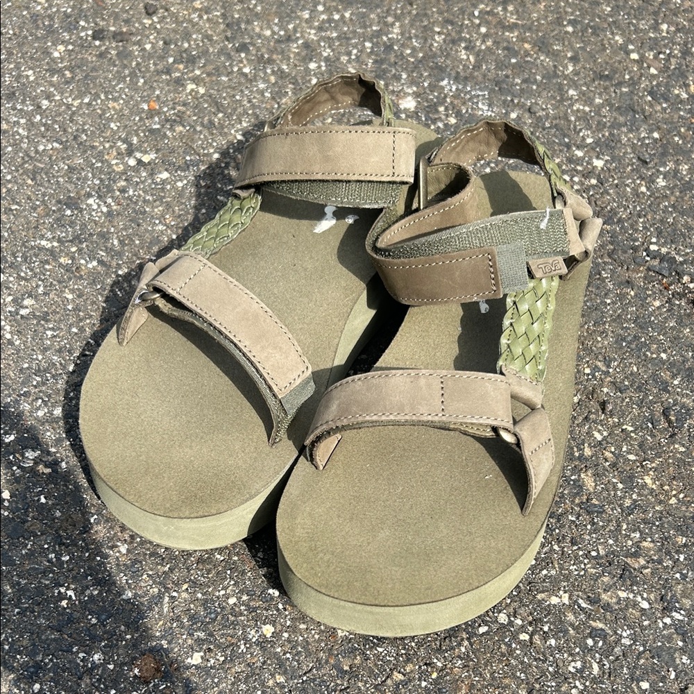 Teva Kids Olive Braided Strap Sandals